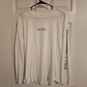 Abercrombie & Fitch White Long Sleeve Women's Shirt